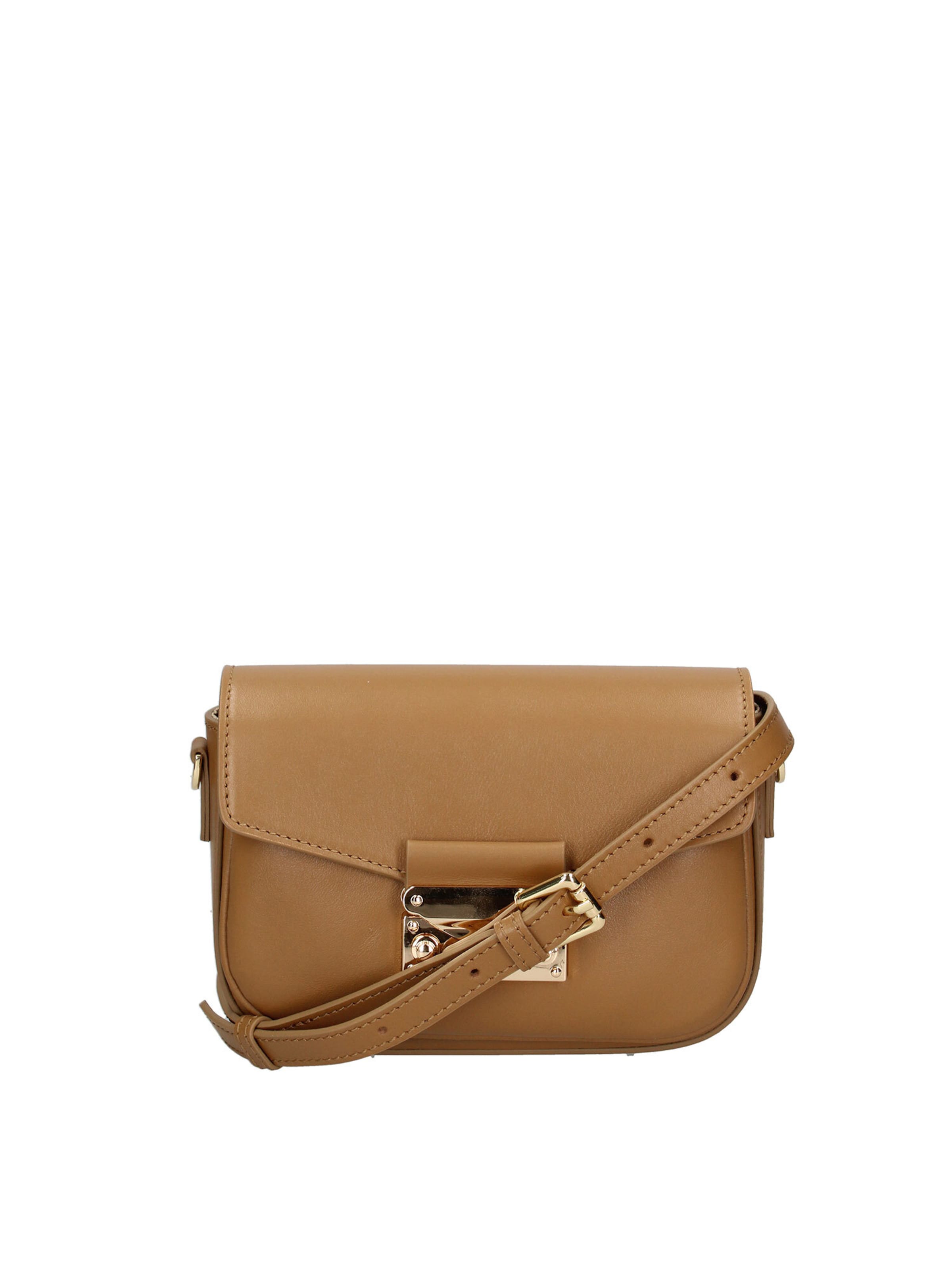 Roberta Rossi Schoudertas in Beige: voorkant