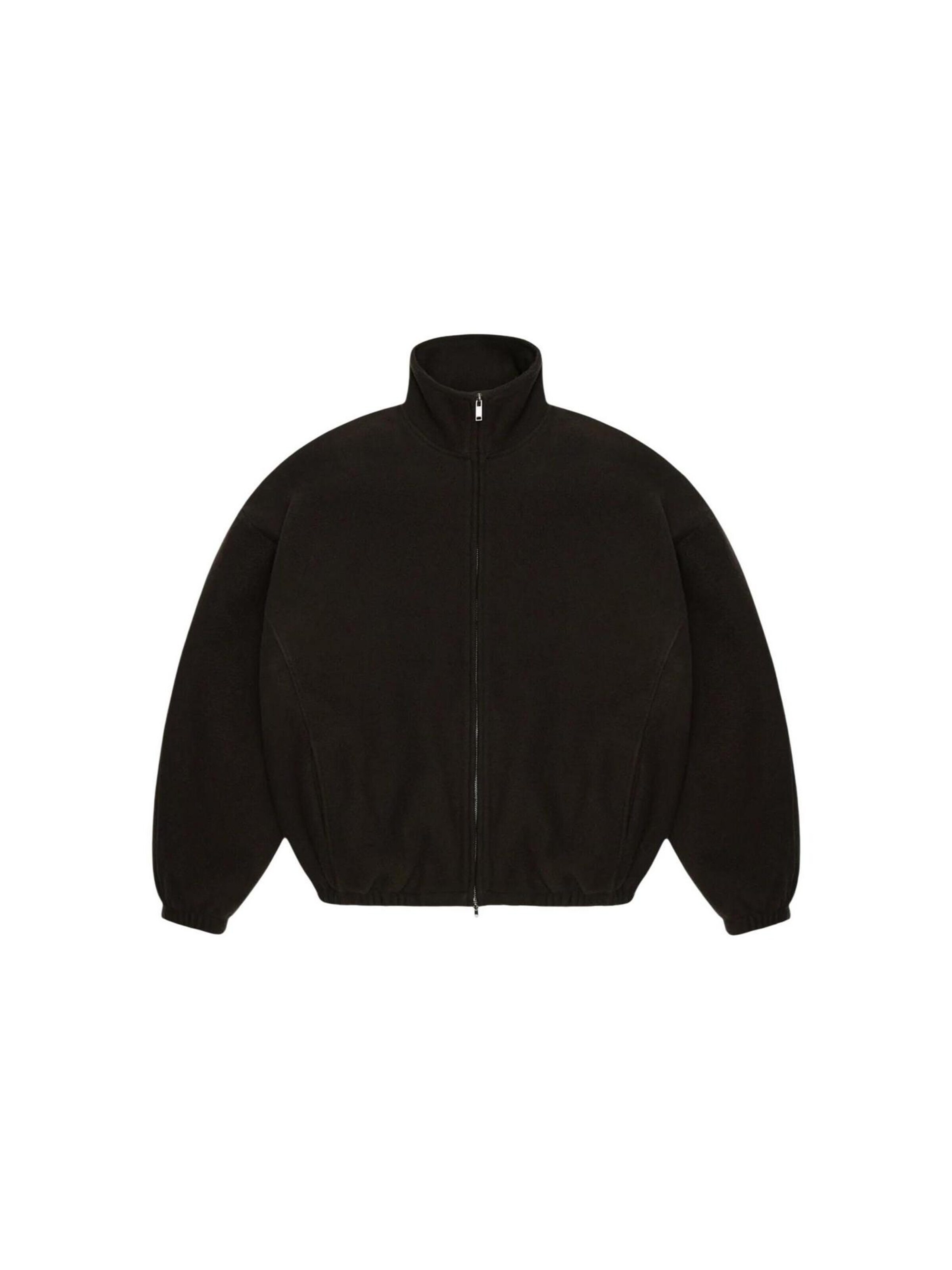 RAINS Between-season jacket 'Fleece Zip Jacket Bark 19030' in Brown: front