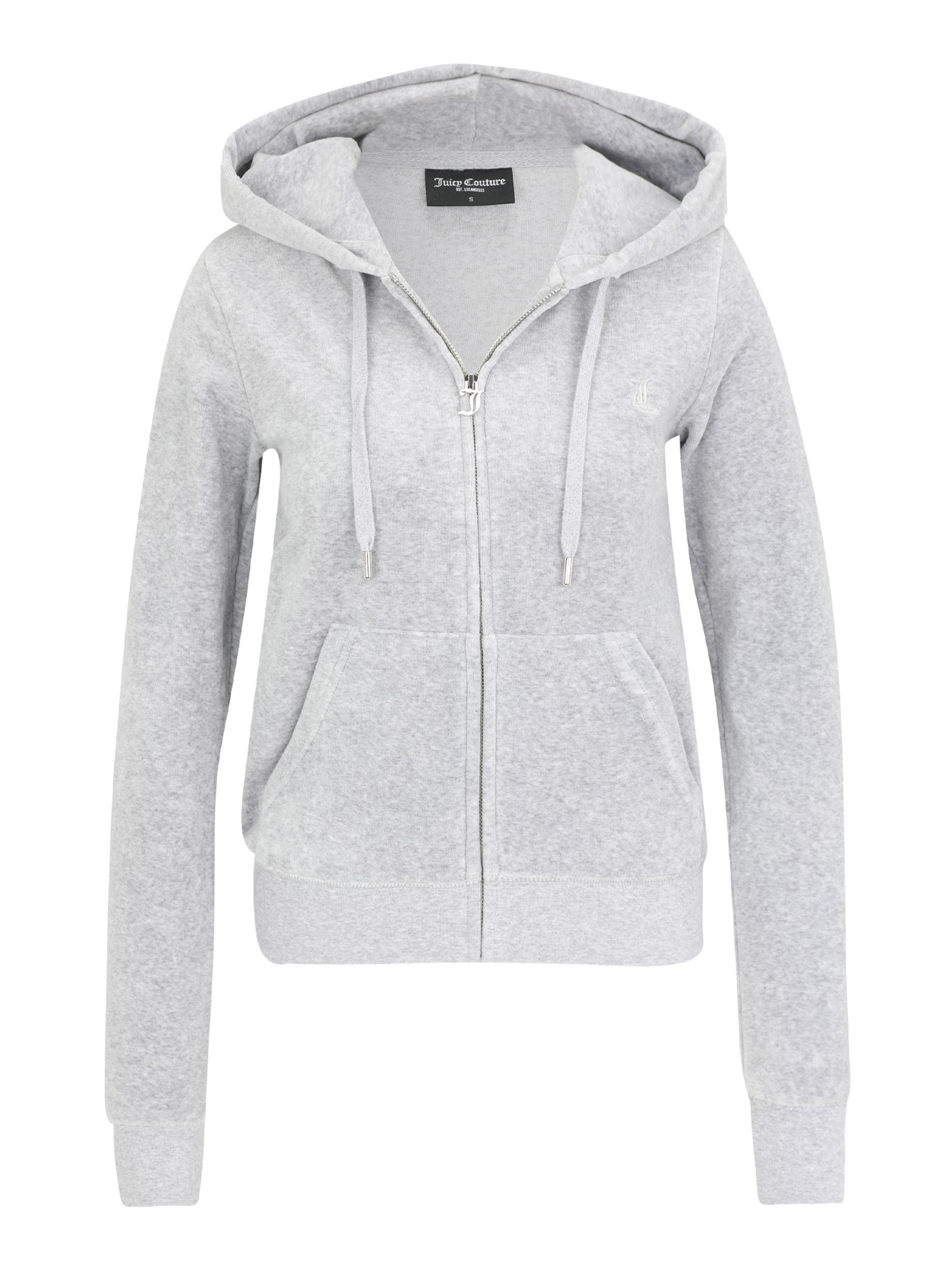 Juicy Couture Tall Кофта на молнии 'ROBERTSON' в Серый: спереди