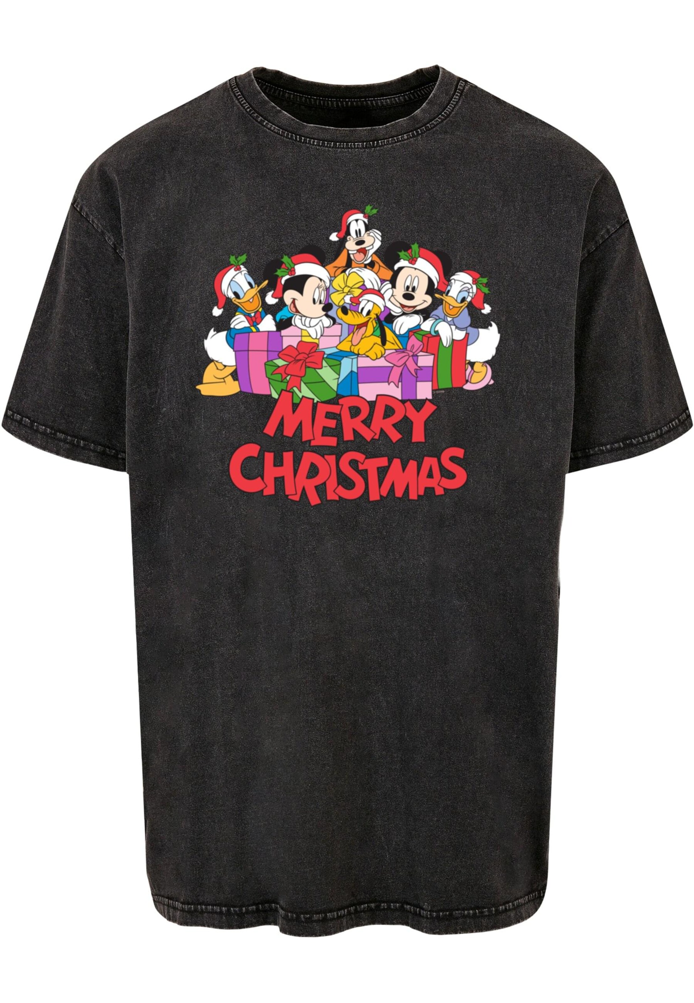 Maglietta 'Mickey Mouse And Friends' di ABSOLUTE CULT in nero: frontale