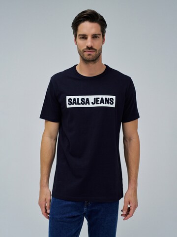 T-Shirt Salsa Jeans en bleu : devant