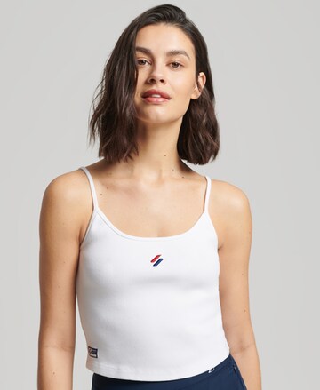 Superdry Top 'Code Essential' in White: front
