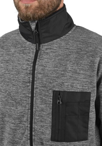 INDICODE JEANS Fleece Jacket 'Wilton' in Grey