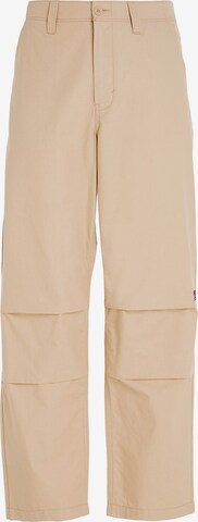 Loosefit Pantalon chino 'Aiden' Tommy Jeans en beige : devant