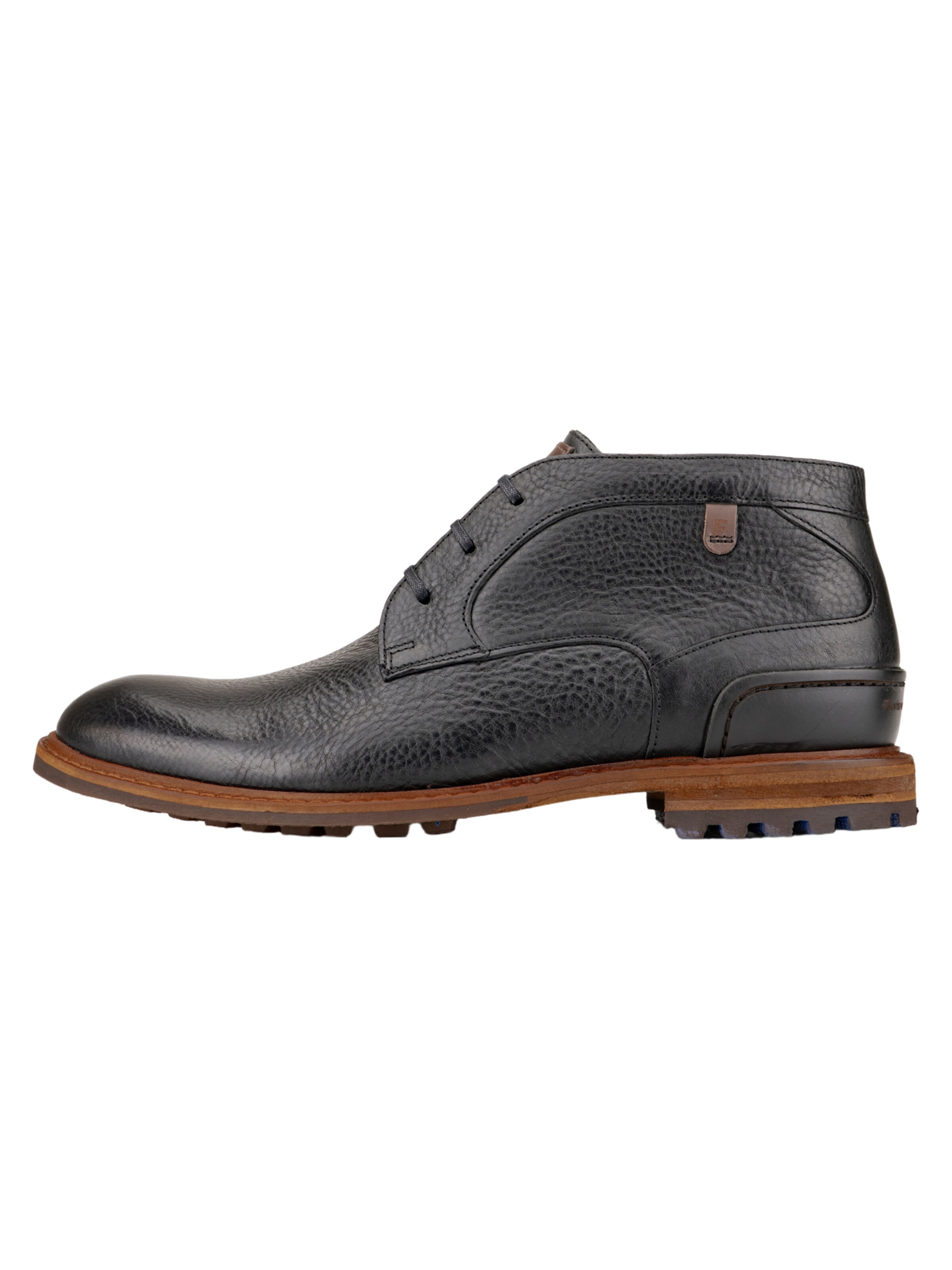 Boots chukka 'Crepi 13' di Floris van Bommel in nero: frontale