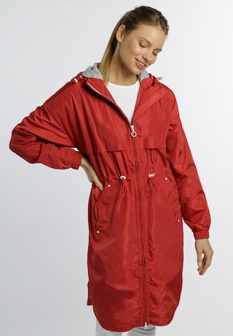 DreiMaster Maritim - Parka meia-estação em vermelho: frente