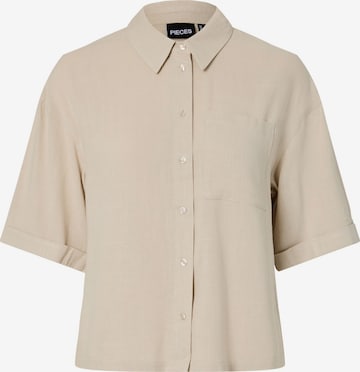 Camicia da donna 'PCVinsty' di PIECES in beige: frontale