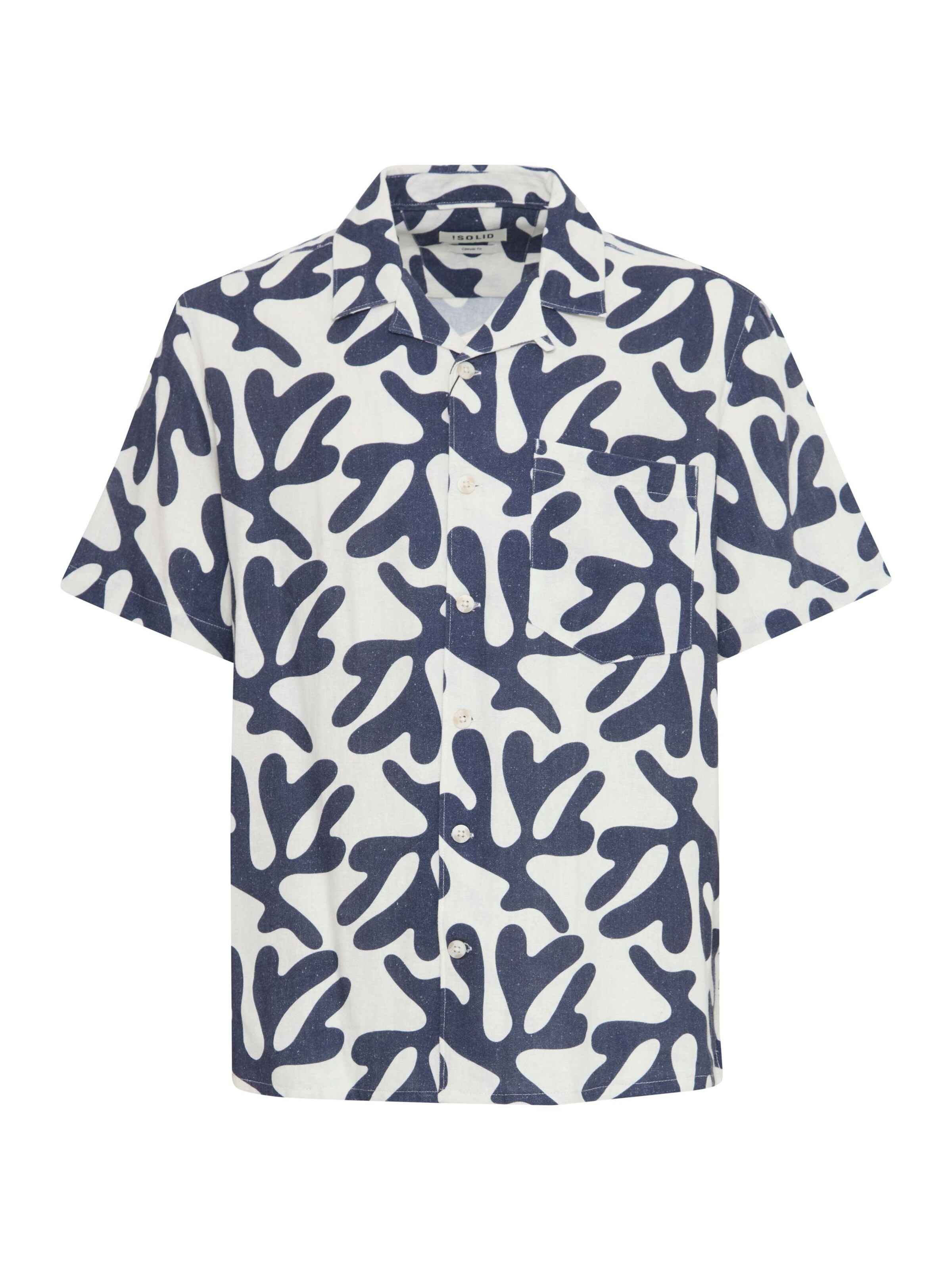 !Solid - Ajuste confortable Camisa 'SDOLAVI' en blanco: frente