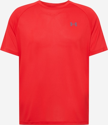 Coupe regular T-Shirt fonctionnel 'Tech 2.0' UNDER ARMOUR en rouge : devant