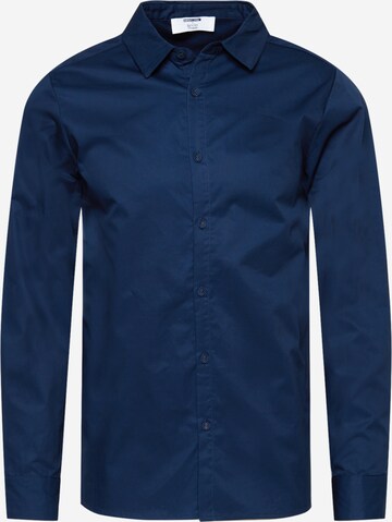 ABOUT YOU x Kevin Trapp Regular fit Button Up Shirt 'Jasper' in Blue: front