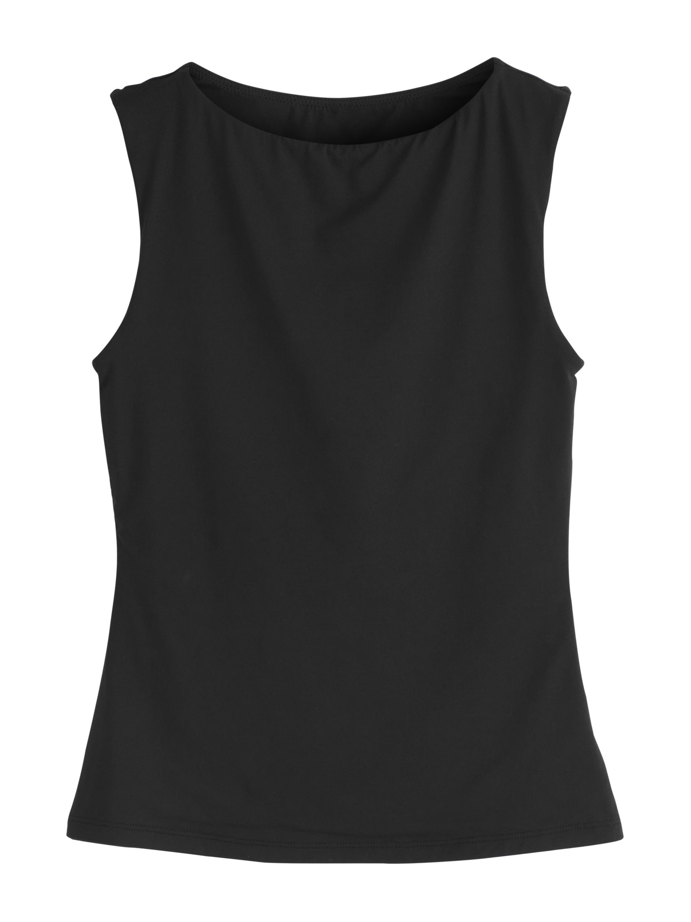 self. Top in Schwarz: Vorderseite