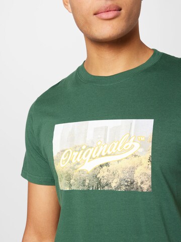 JACK & JONES T-Shirt 'BECKS' in Grün