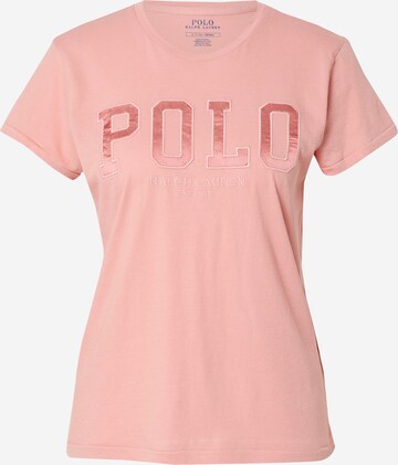 T-shirt Polo Ralph Lauren en rose : devant