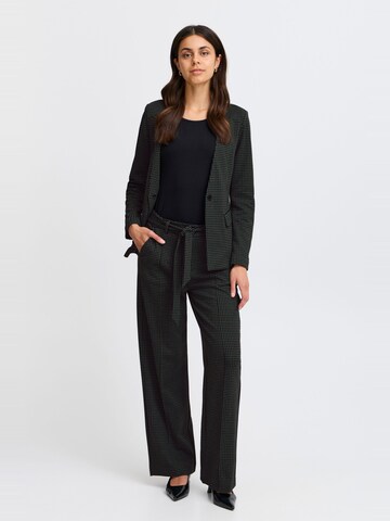 Regular Pantalon à plis 'Blenda' Fransa en vert