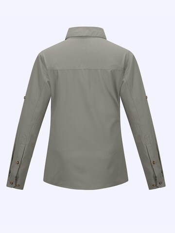33,000ft Athletic Button Up Shirt '33,000ft Women's Hiking Long Sleeve Shirts' in Green