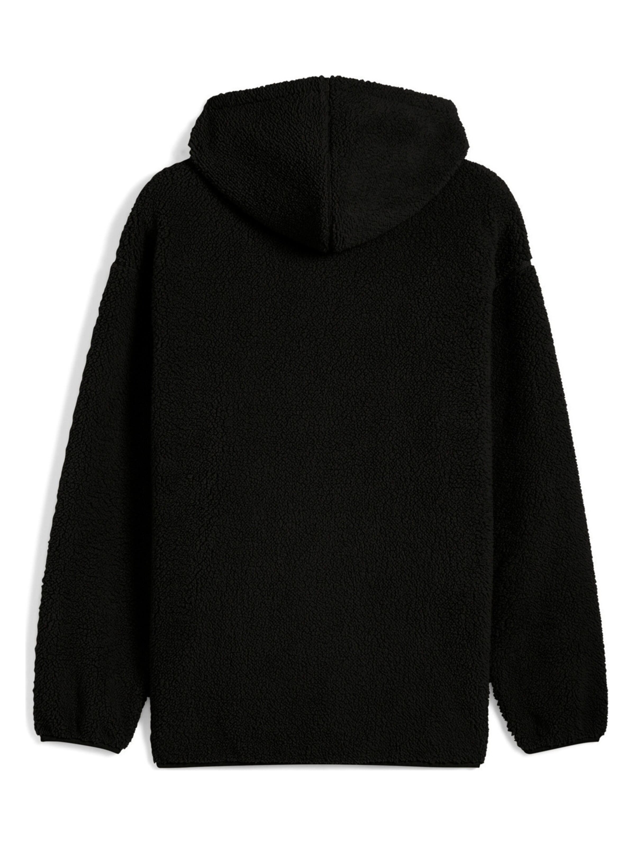 PUMA Zip-Up Hoodie 'Ess Elevated Relaxed' in Black