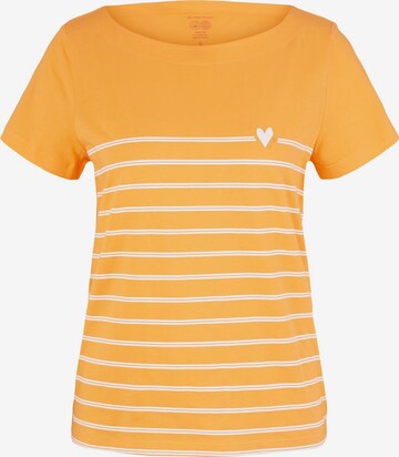 T-shirt TOM TAILOR en orange : devant
