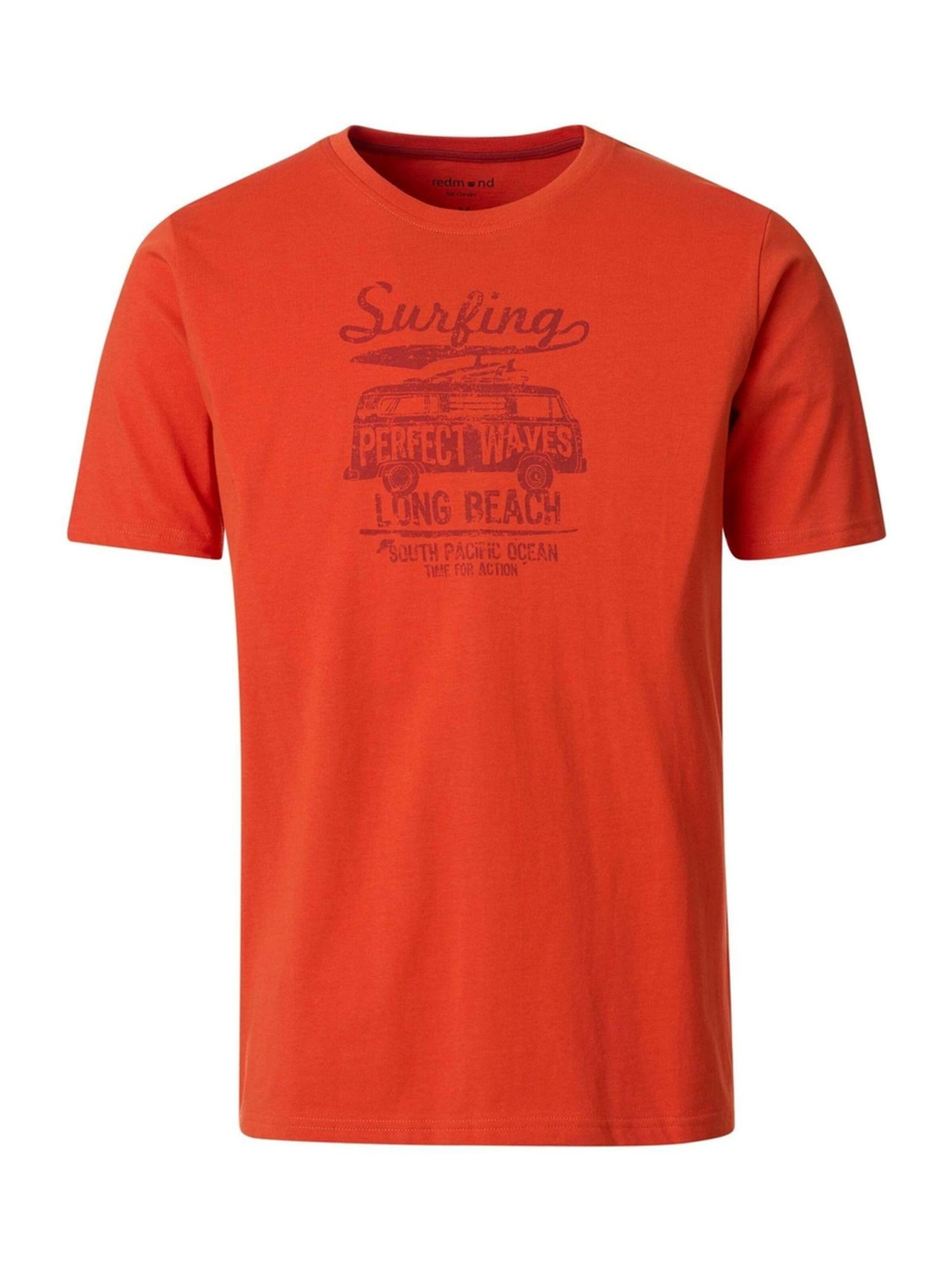 Redmond Casual Shirt in Orange: front