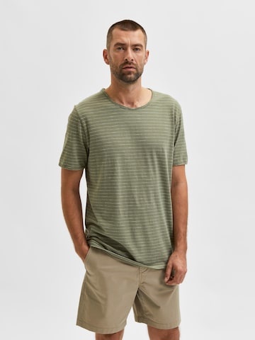 SELECTED HOMME Shirt 'Morgan' in Groen: voorkant
