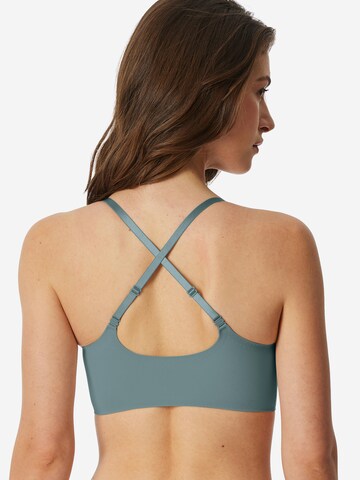 SCHIESSER Bralette Bra 'Invisible Soft Padded' in Blue