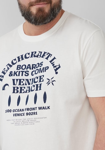 T-Shirt s.Oliver Men Big Sizes en blanc