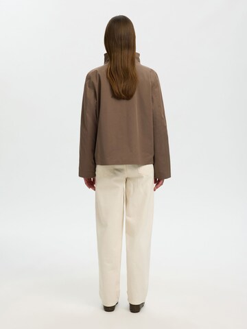 SELECTED Between-seasons coat in Brown