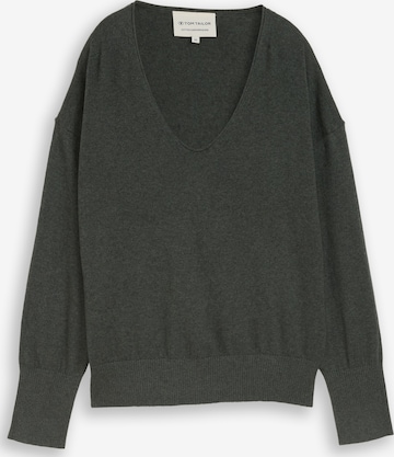 Pull-over TOM TAILOR en vert : devant