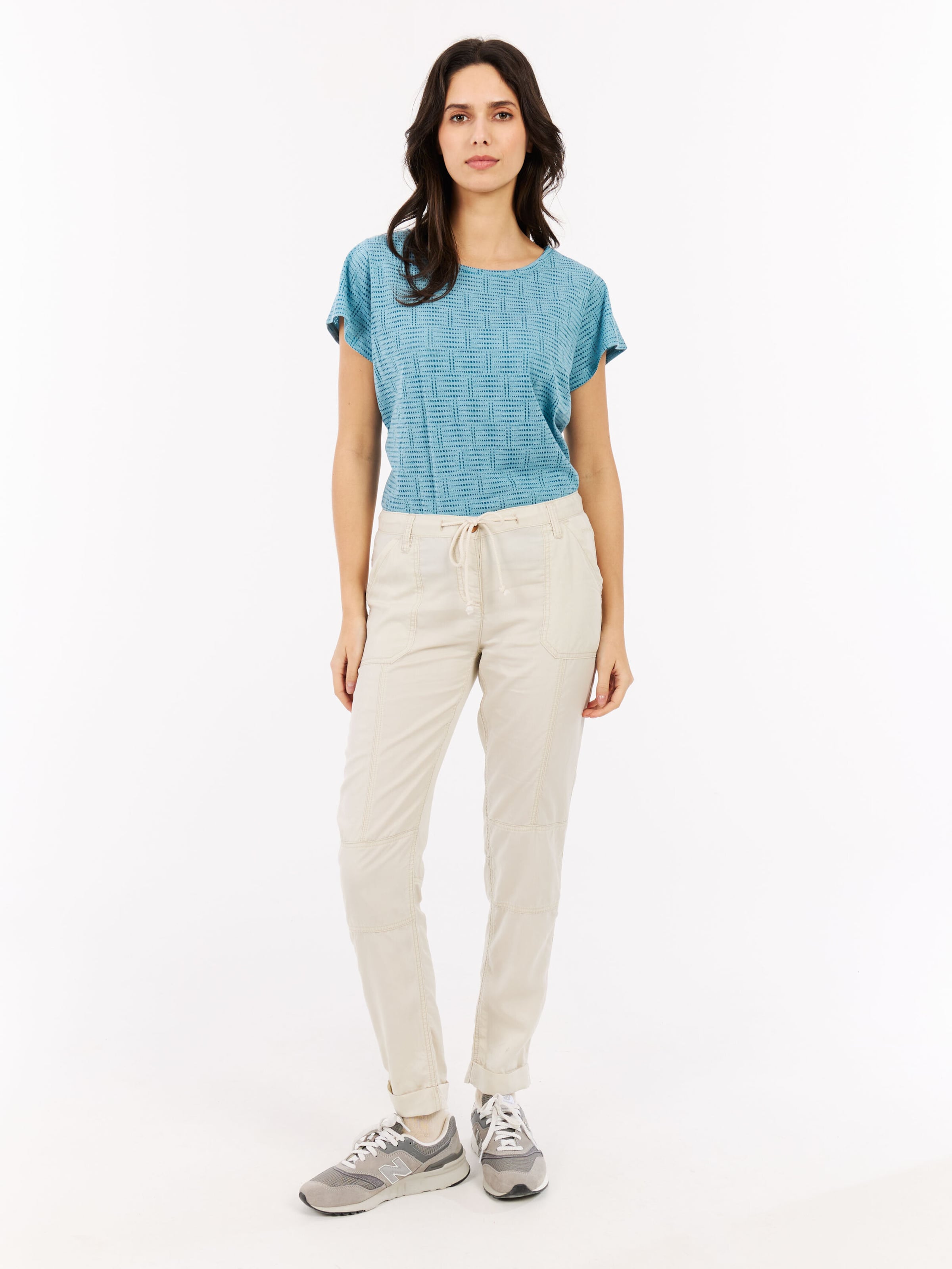 PROTEST Regular Pants 'PRTLeaf' in White: front