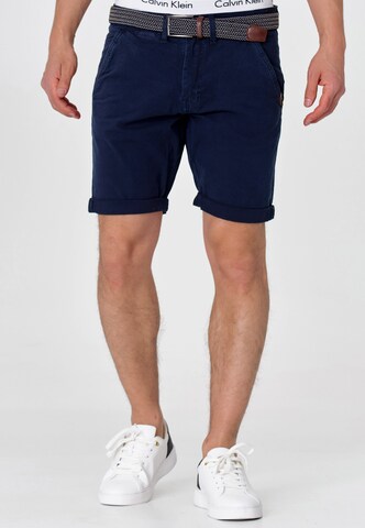 INDICODE JEANS Regular Shorts 'Caedmon' in Blau: predná strana