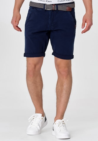 INDICODE JEANS Regular Shorts 'Caedmon' in Blau: predná strana