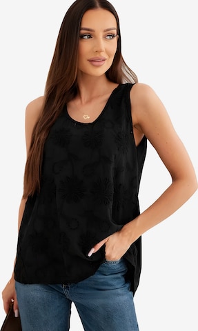 Lumera Bluse 'Zelda' in Schwarz: Vorderseite