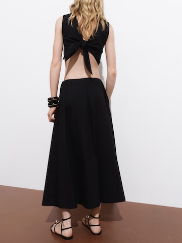 Gonna 'CRETA' di MANGO in nero