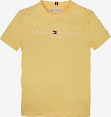 TOMMY HILFIGER T-Shirt 'ESSENTIAL' in Gelb: Vorderseite