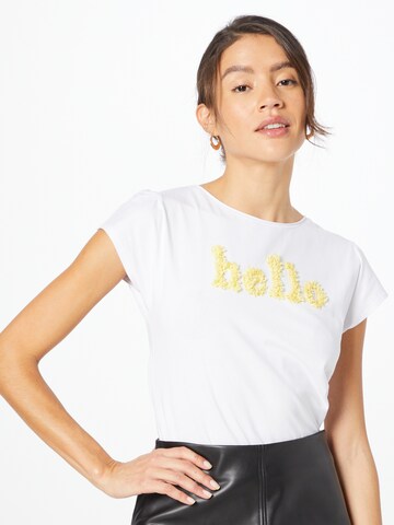 T-shirt TAIFUN en blanc : devant