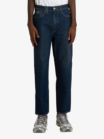 Cycle Wide Leg Jeans in Blau: Vorderseite