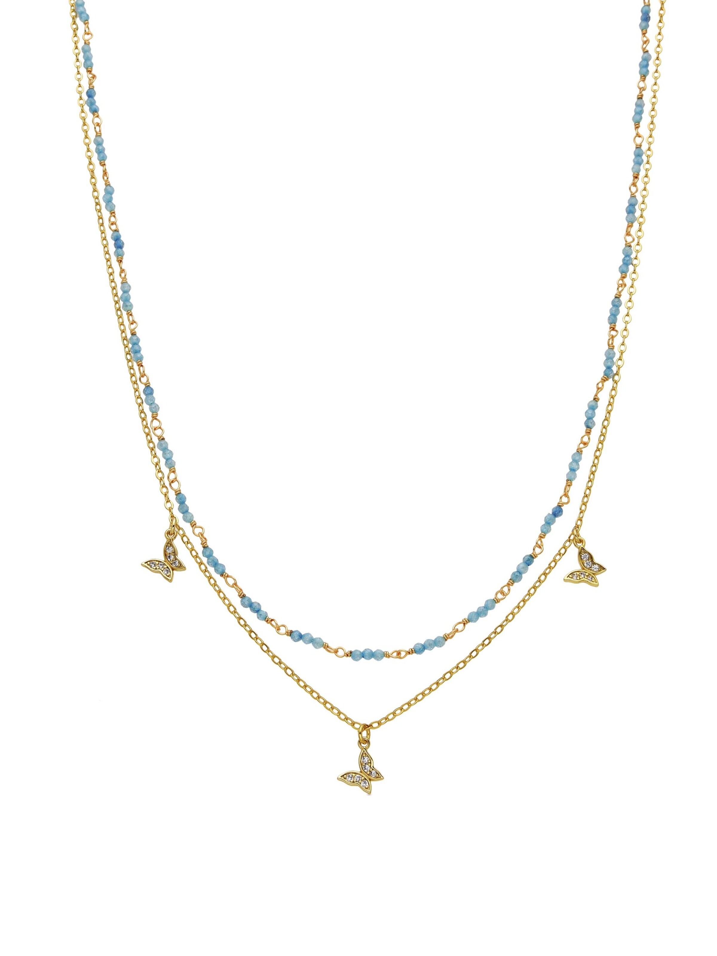 Luxenter Necklace 'Zinli' in Blue