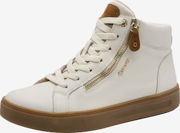 Tamaris Sneakers hoog in Wit: voorkant