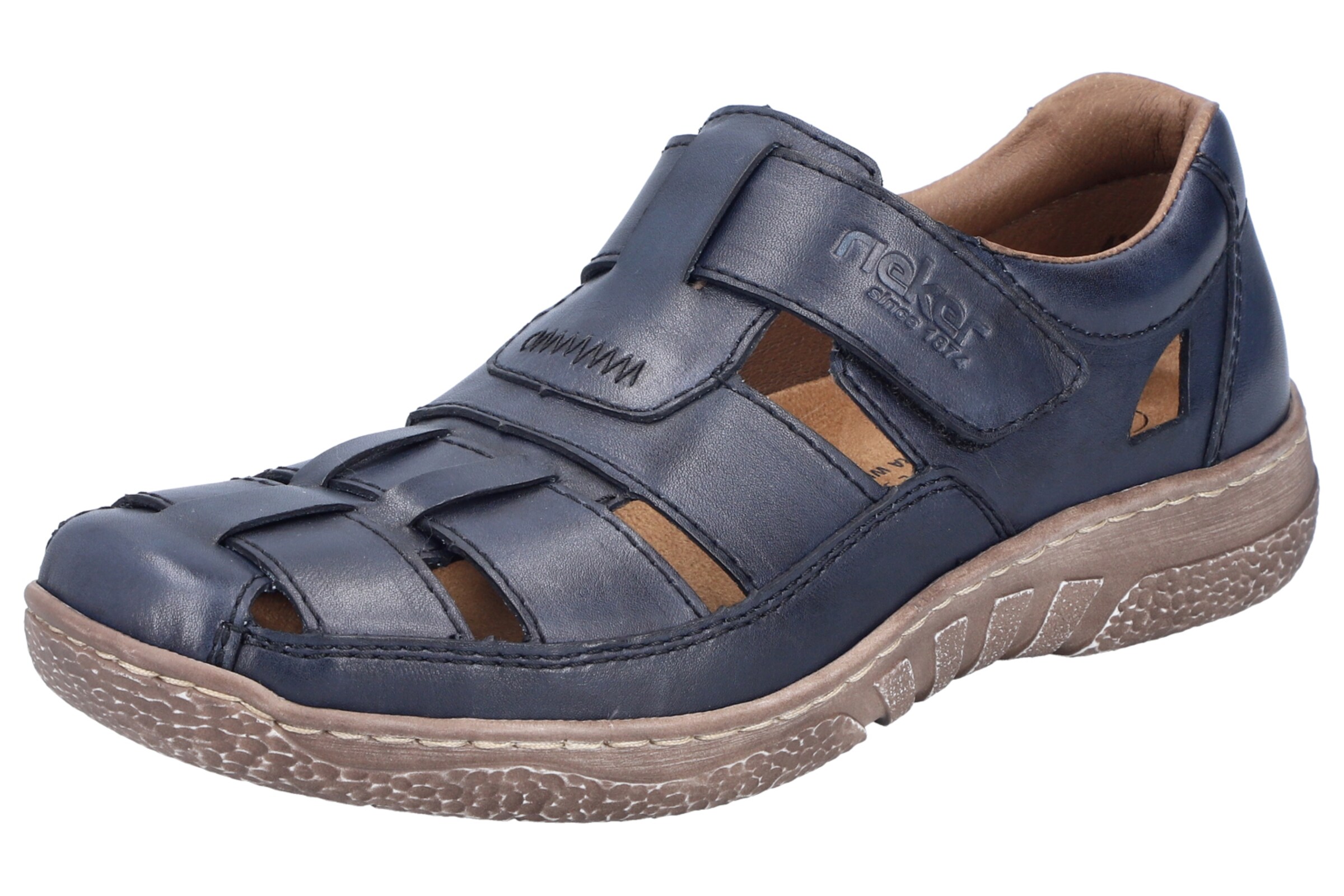 Rieker Slipper in Blau: Vorderseite