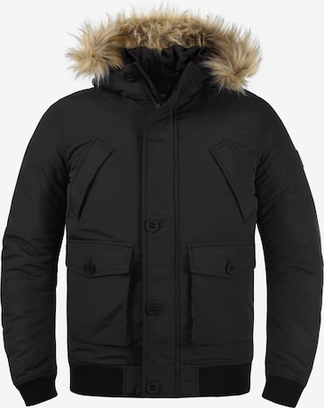 !Solid Winter Jacket in Black: front