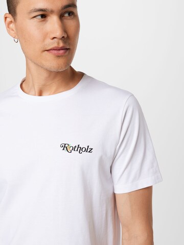 T-Shirt Rotholz en blanc