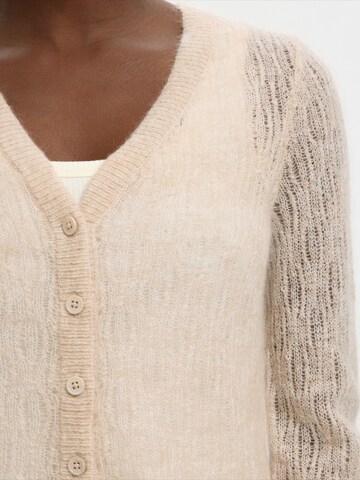 Cardigan 'SLFMayer' SELECTED en beige