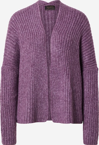Herrlicher Knit Cardigan 'Alissa' in Purple: front
