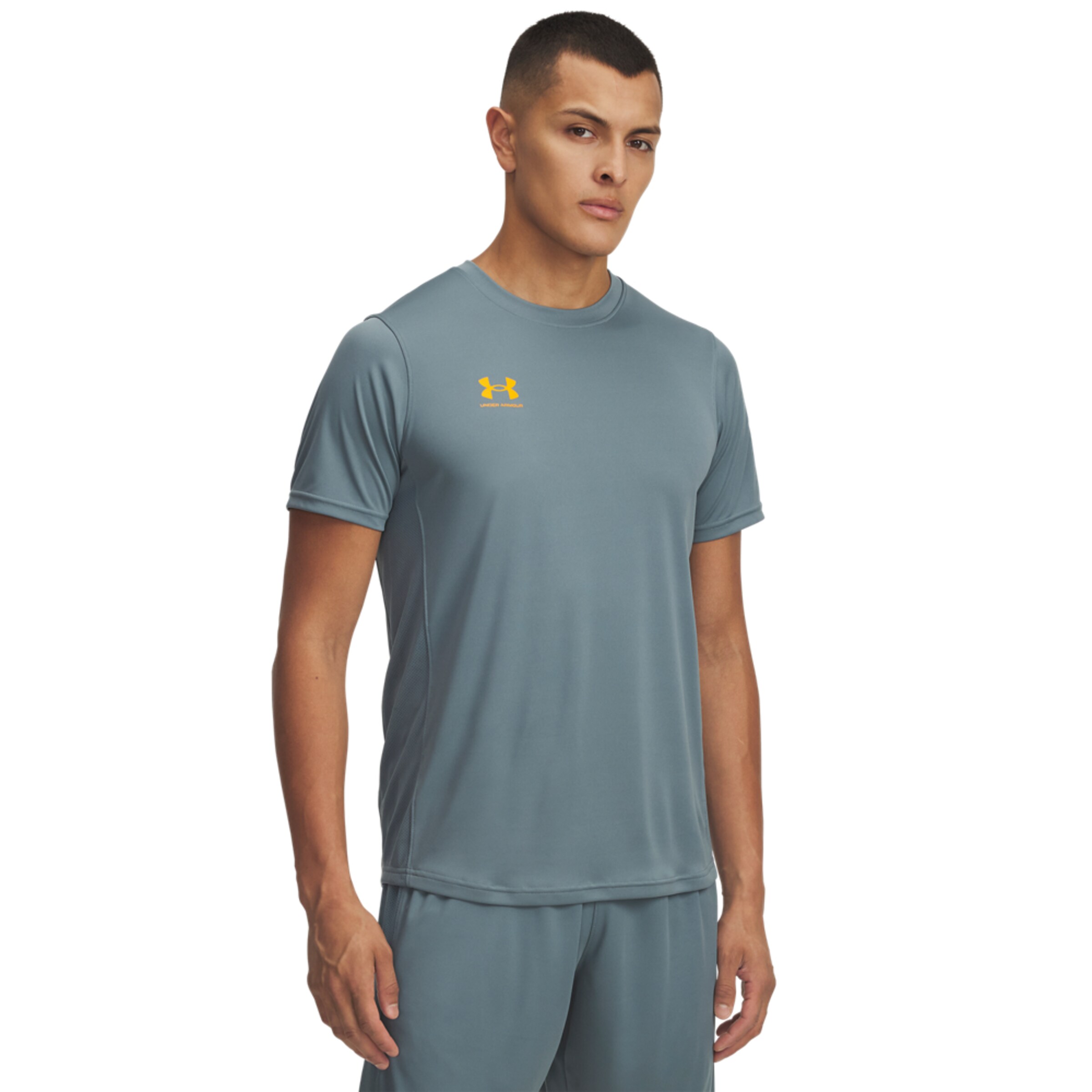 UNDER ARMOUR Funktionsshirt 'Challenger' in Grau: Vorderseite