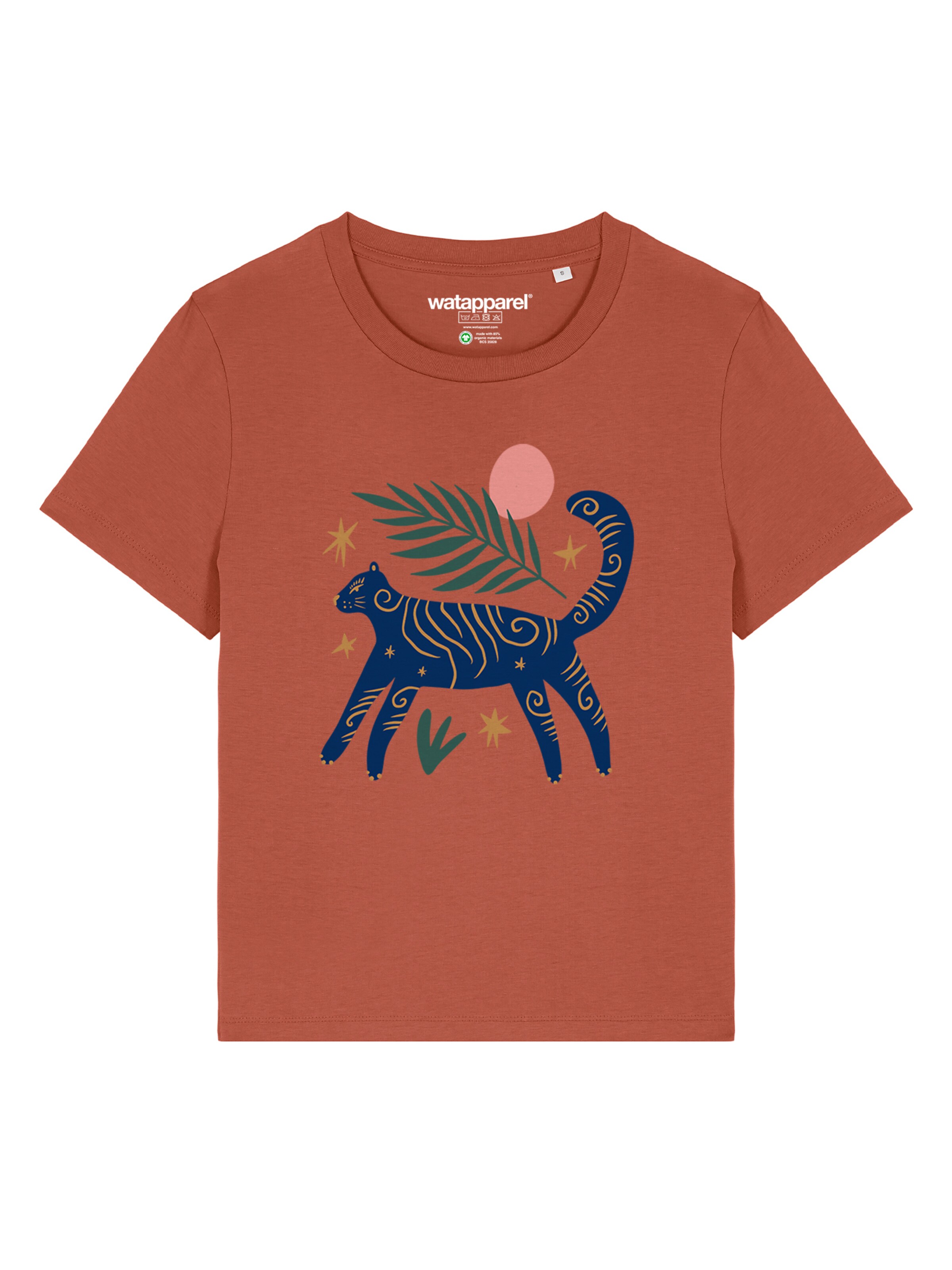 T-shirt 'Love And Flex' Watapparel en marron : devant