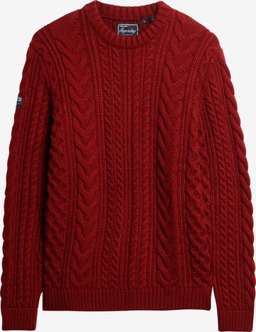 Pull-over 'Jacob' Superdry en rouge : devant