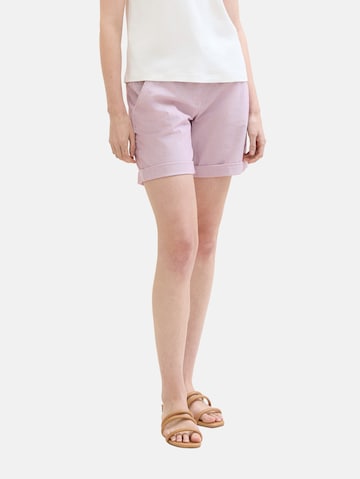 Regular Pantalon chino TOM TAILOR en rose : devant