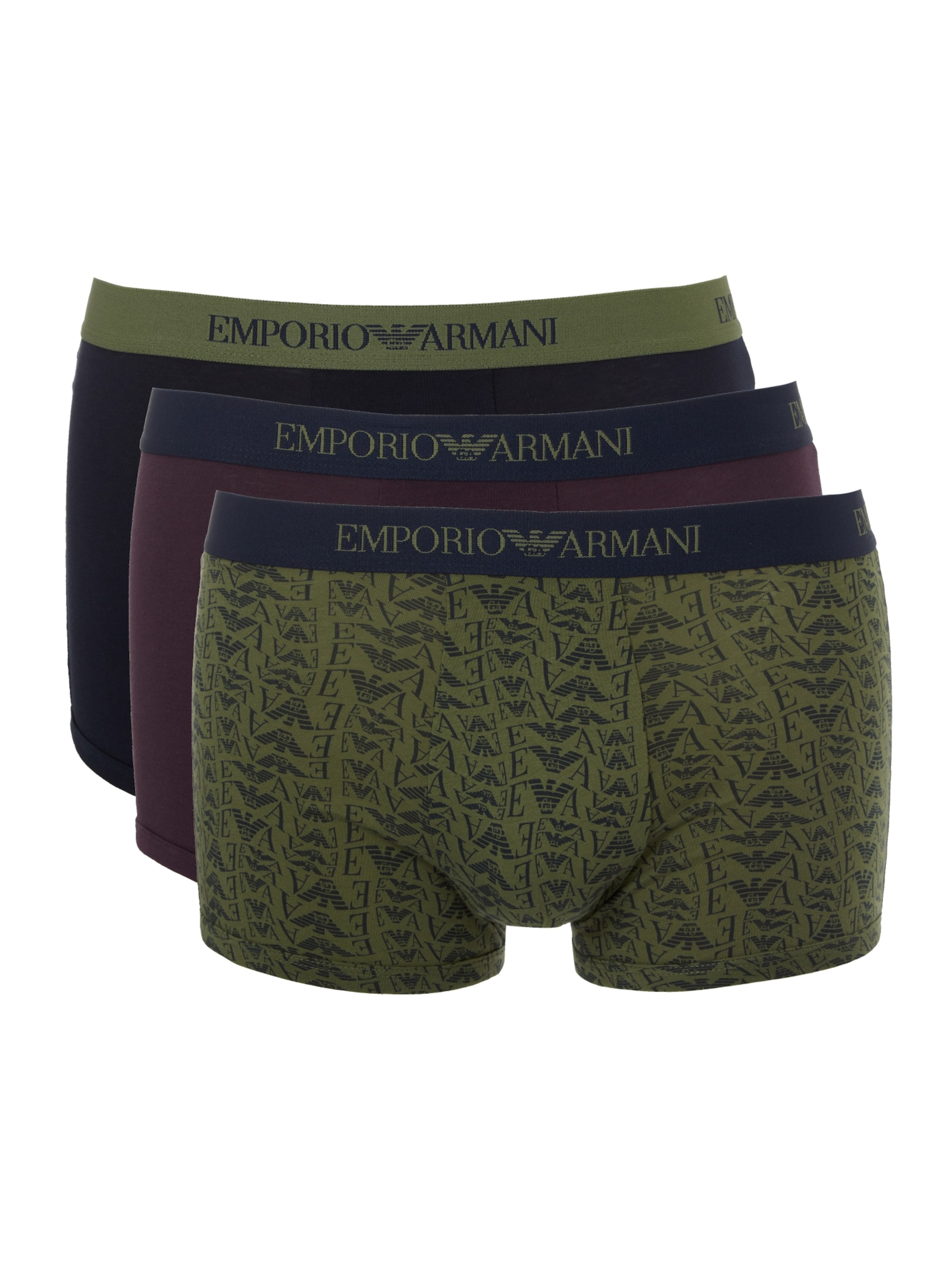Boxers Emporio Armani en vert : devant