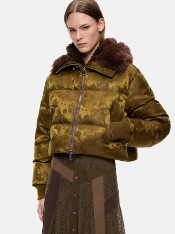 Giacca invernale 'PINKO PIASTRAIA IMBOTTITO RASO TECNICO JACQUARD GIUBBINO' di PINKO in verde