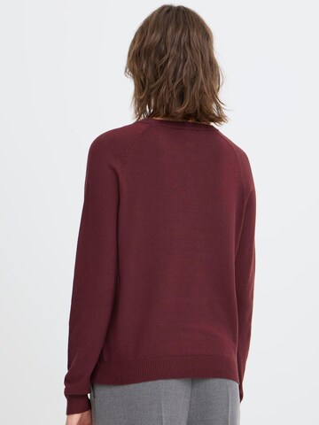 Oxmo Trui ' OXBMMNORA RAGLAN JUMPER ' in Rood