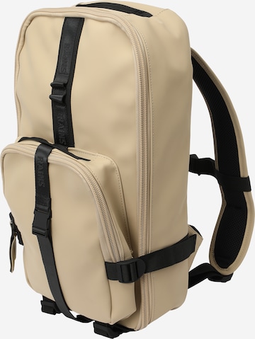 RAINS Backpack in Beige: front